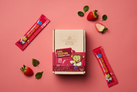 동아제약, 어린이 눈 건강기능식품 ‘미니막스 랩 눈 솔루션 딸기맛’ 출시