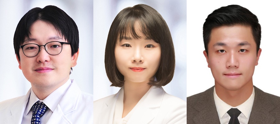 왼쪽부터 서울대병원 마취통증의학과 이형철·윤수빈 교수 및 국가전략기술 특화연구소 이현훈 교수 / 출처 : 서울대병원 홈페이지