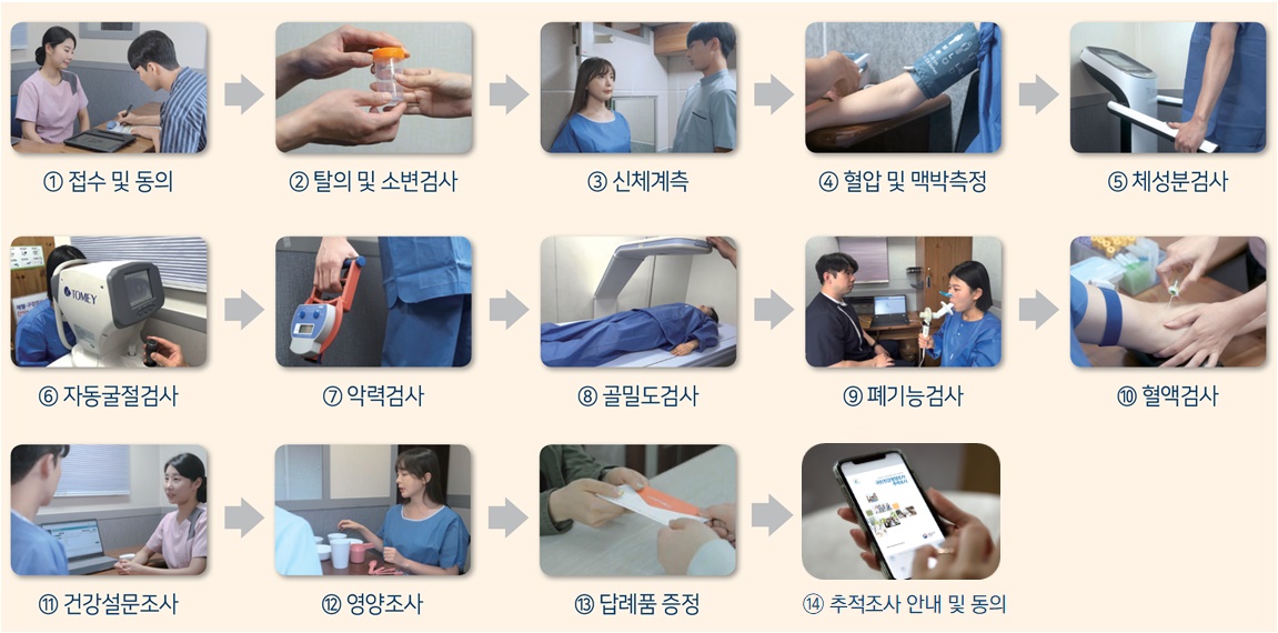 국민건강영양조사 절차 / 출처 : 질병관리청 보도자료