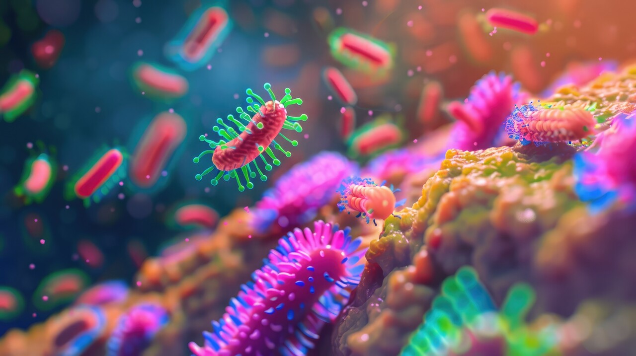 낙산균을 비롯한 유산균들은 장내 환경에 유익한 영향을 미친다 / 이미지 출처 : Motion Elements