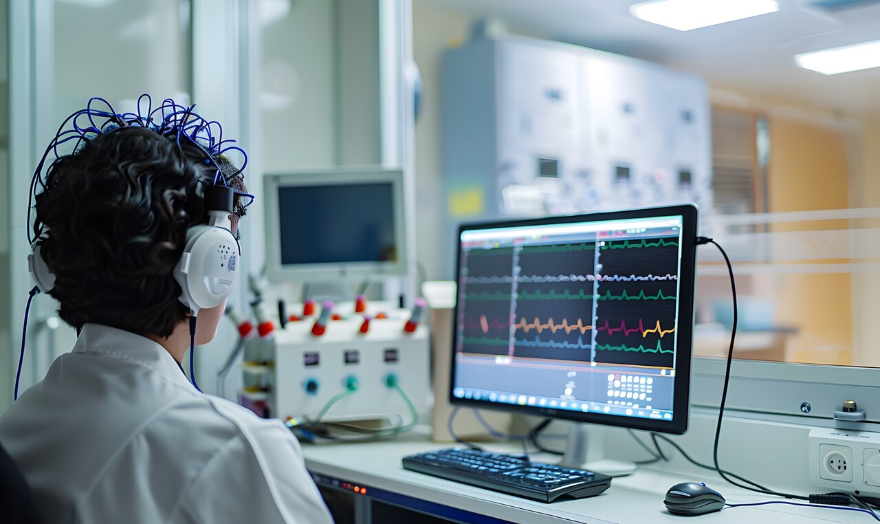 뇌파검사를 통해 깨어있는 상태에서 수면 무호흡 여부를 측정할 수 있다는 연구 결과가 제기됐다. / 이미지 출처 : Motion Elements (※ 위 이미지는 해당 연구결과와 직접적 연관이 없음) 