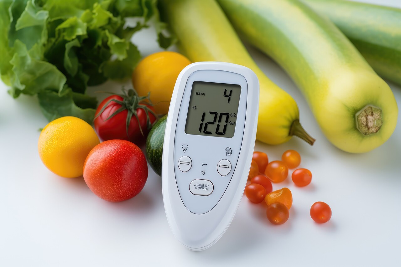 먹은 음식을 소화시키는 동안에는 혈당이 높게(~140mg/dL) 나오는 것이 정상이다 / 이미지 출처 : Motion Elements