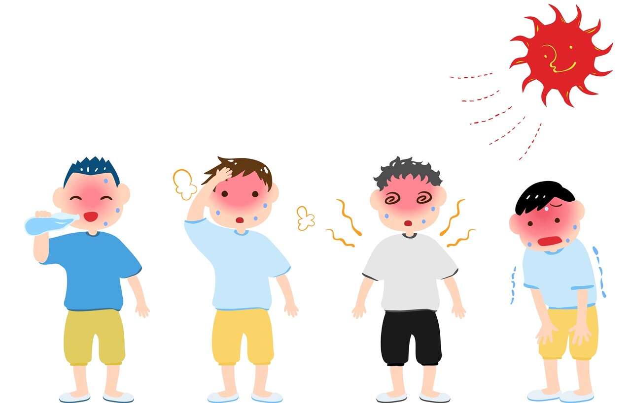 더운 날씨에 바깥 활동을 오래 하면, 체온 조절을 위해 심장에 그만큼 많은 부담이 가해질 수 있다 / 이미지 출처 : Motion Elements