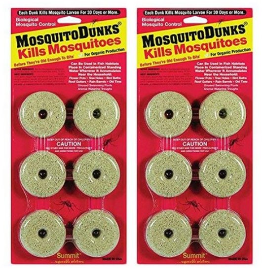 '모기 덩크'로 검색하면 물 웅덩이에 하나씩 넣을 수 있는 형태의 제품을 찾을 수 있다 / 출처 : 온라인 쇼핑몰