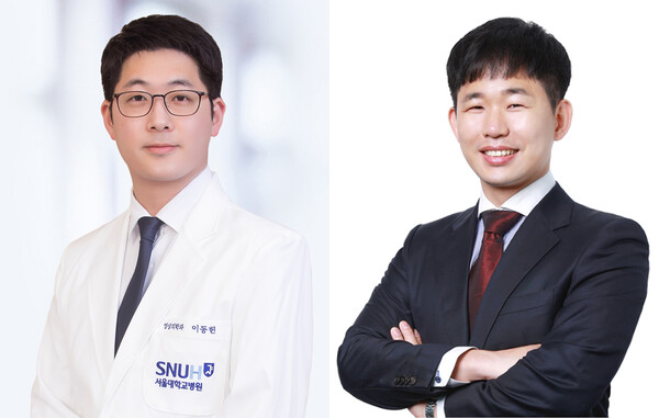 [사진 왼쪽부터] 서울대병원 영상의학과 이동헌·서울대 데이터사이언스대학원 김형신 교수
