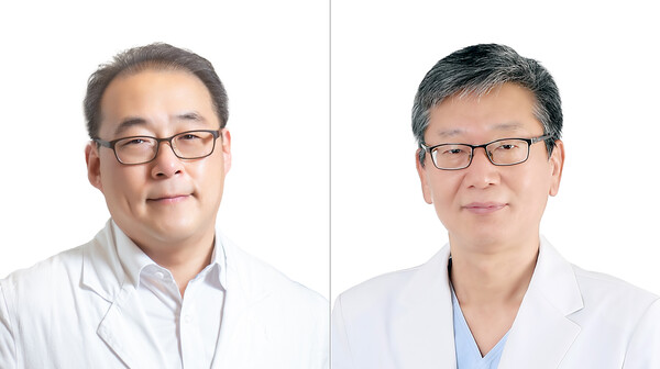경희대병원 소화기내과 장재영, 위장관외과 김용호 교수(좌측부터)